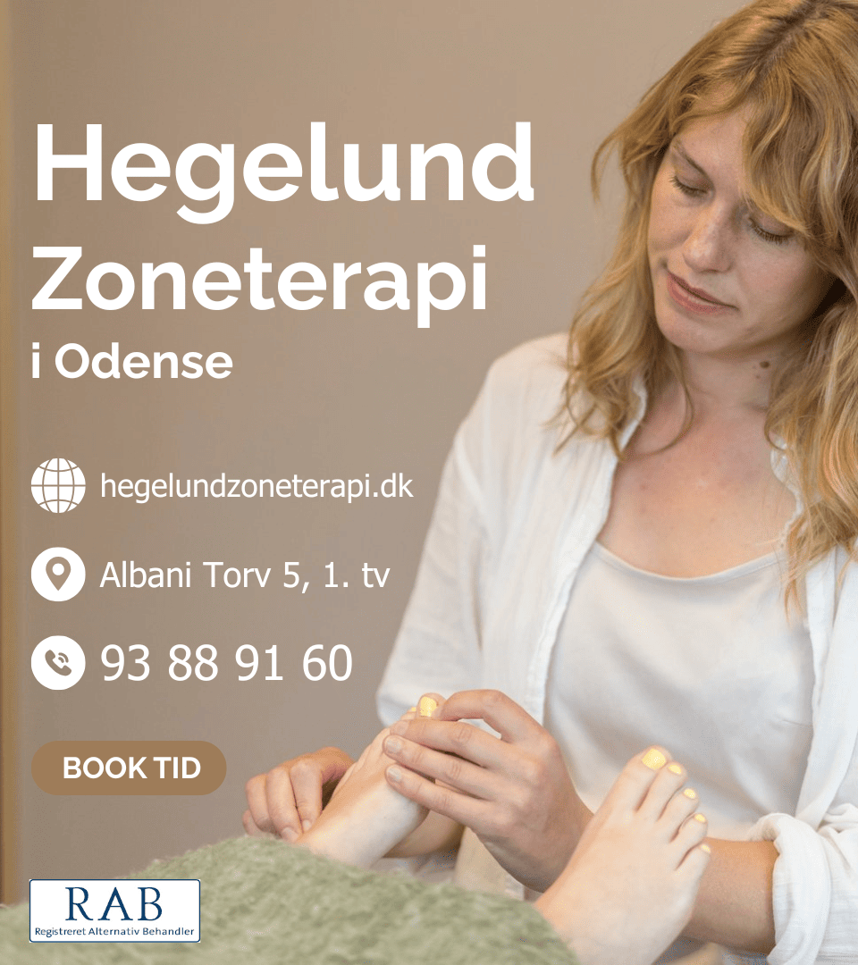Halvskærmsannonce: Hegelund Zoneterapi