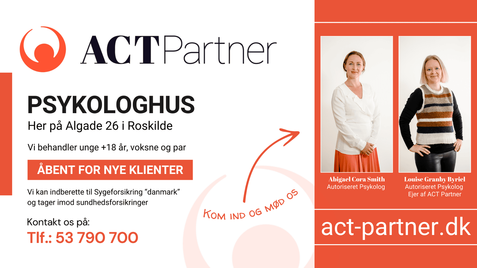 Fuldskærmsannonce: ACT Partner Psykologklinik