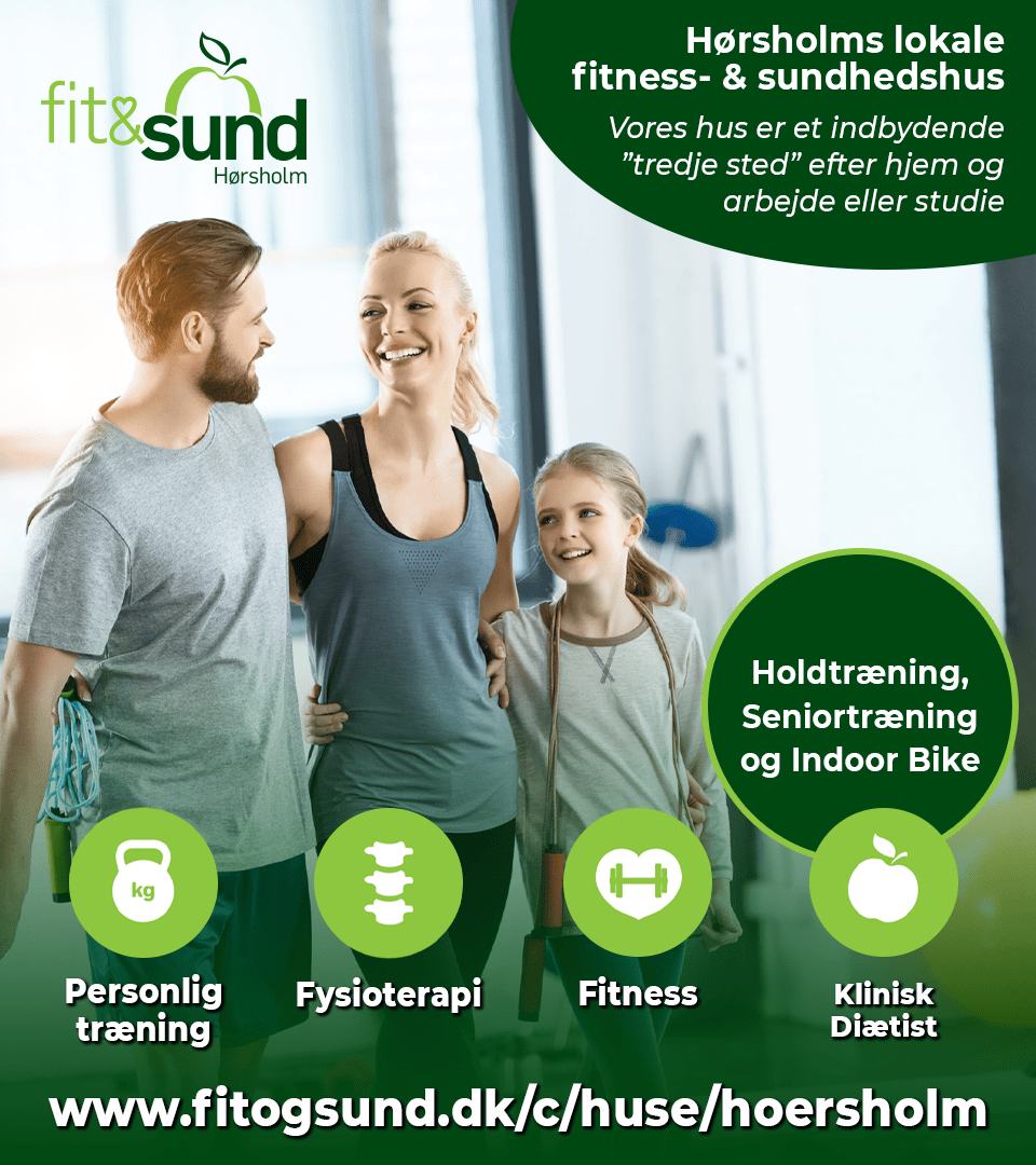 Halvskærmsannonce: Fit og Sund — Hørsholm
