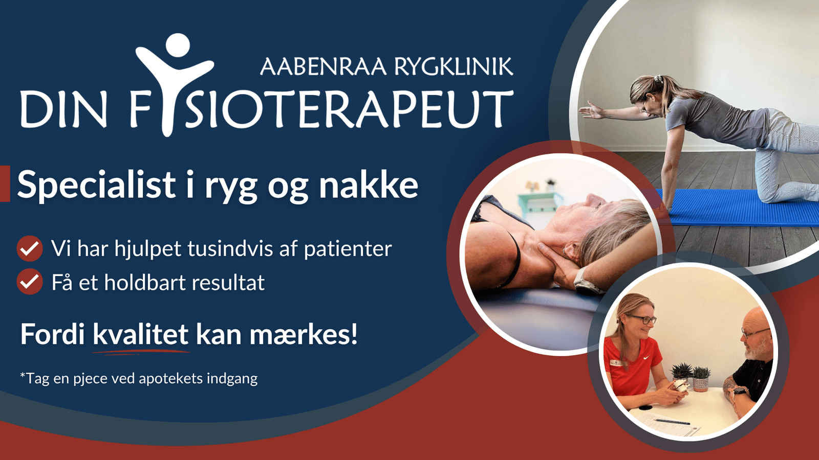 Fuldskærmsannonce: Aabenraa Rygklinik / Din Fysioterapeut