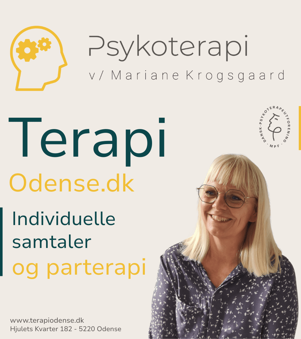 Halvskærmsannonce: Psykoterapi v/ Marianne Krogsgaard